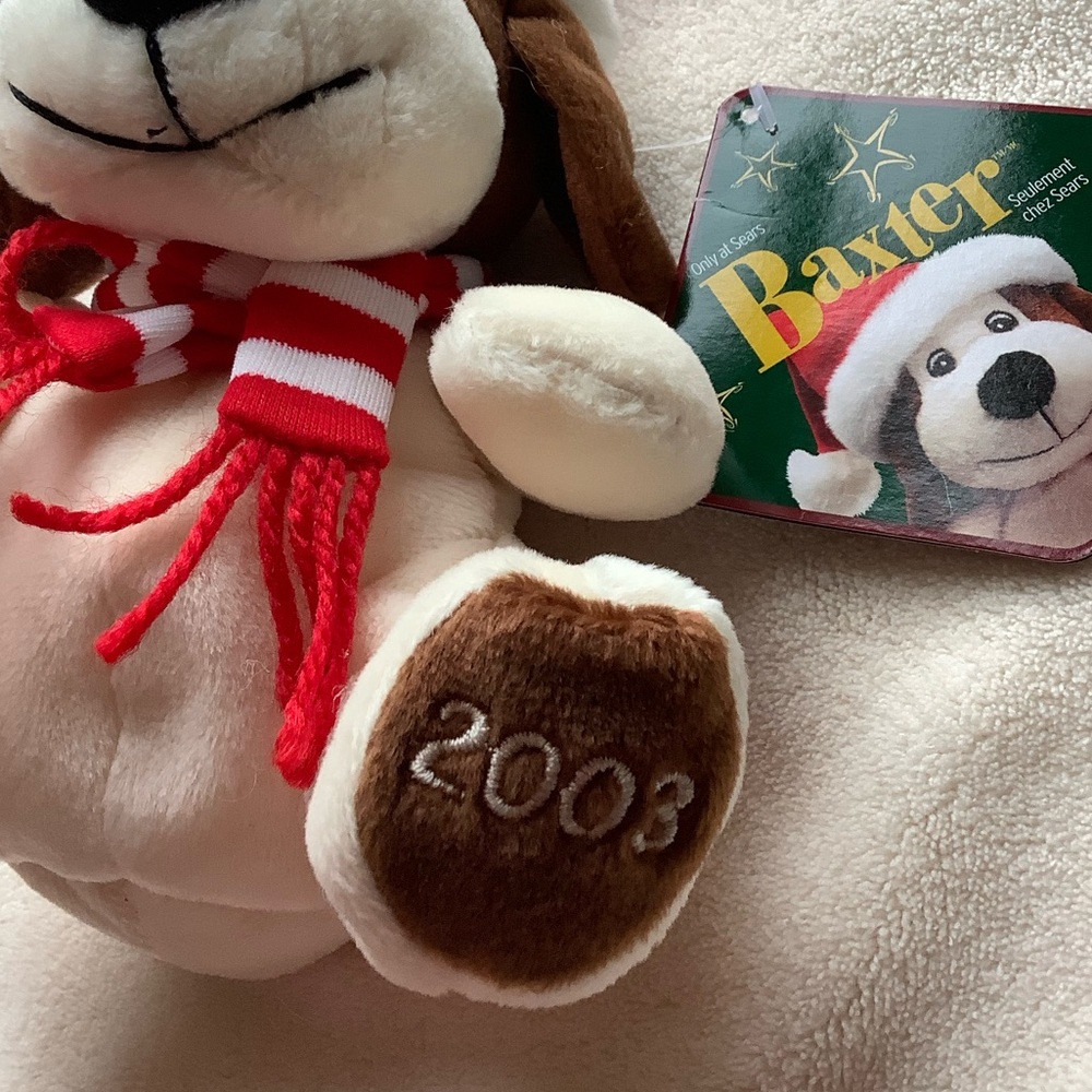 SEARS Vintage Holiday Plush 7 Pce Set 1999 to 2005 Stuffed Animal Christmas Lot - Picture 14 of 16